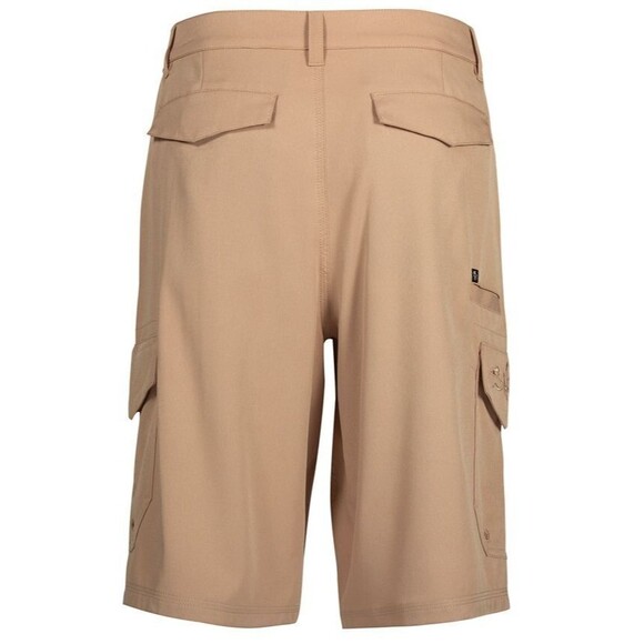 Salt Life Men's Hybrid SLX-QD Performance 10" Cargo Shorts Taupe Beige 30 - Picture 2 of 10